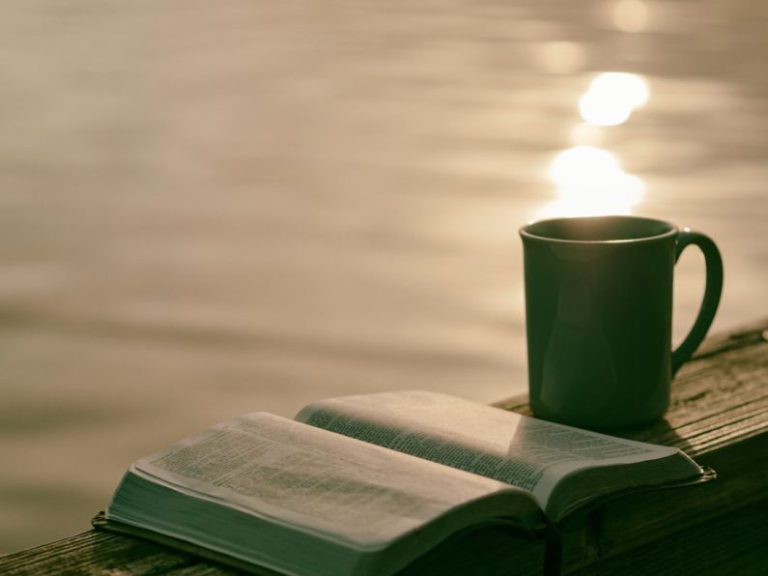 Puerh Tea Wedge - green ceramic mug beside book