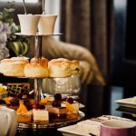 Iced Tea Jug - pastries display on rack