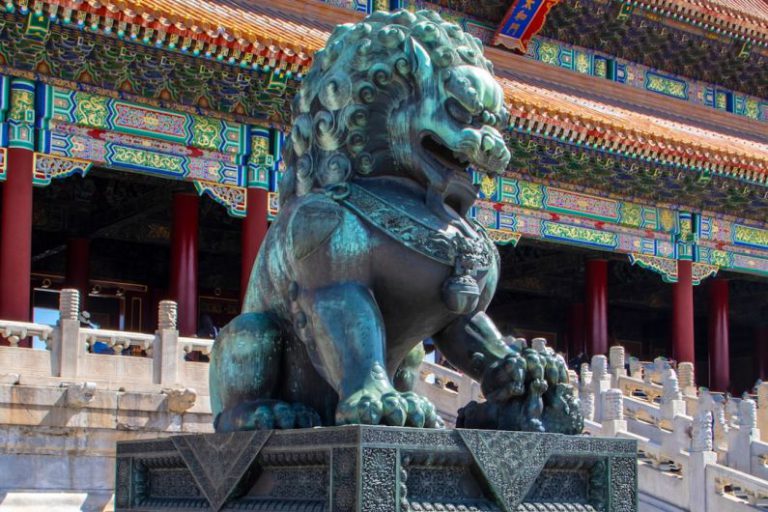Chinese Tea Yin Yang - foo dog statue